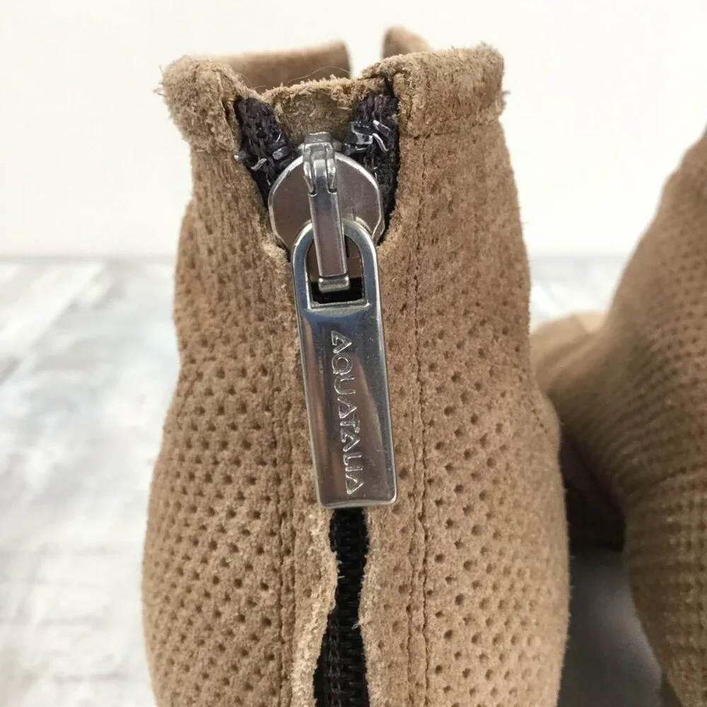 Aquatalia Tan Booties 8